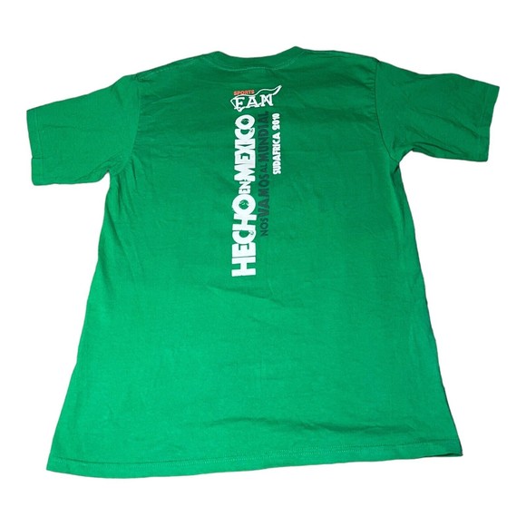 Yazbek Hecho En Mexico 2010 Mundial Saudafrica Green Soccer Shirt Mens Size M - Picture 5 of 6